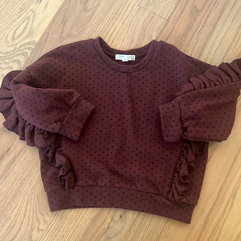 JOAH LOVE SWEATER WITH RUFFLES